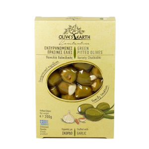 Olives Earth Zelené olivy s cesnakom 200 g